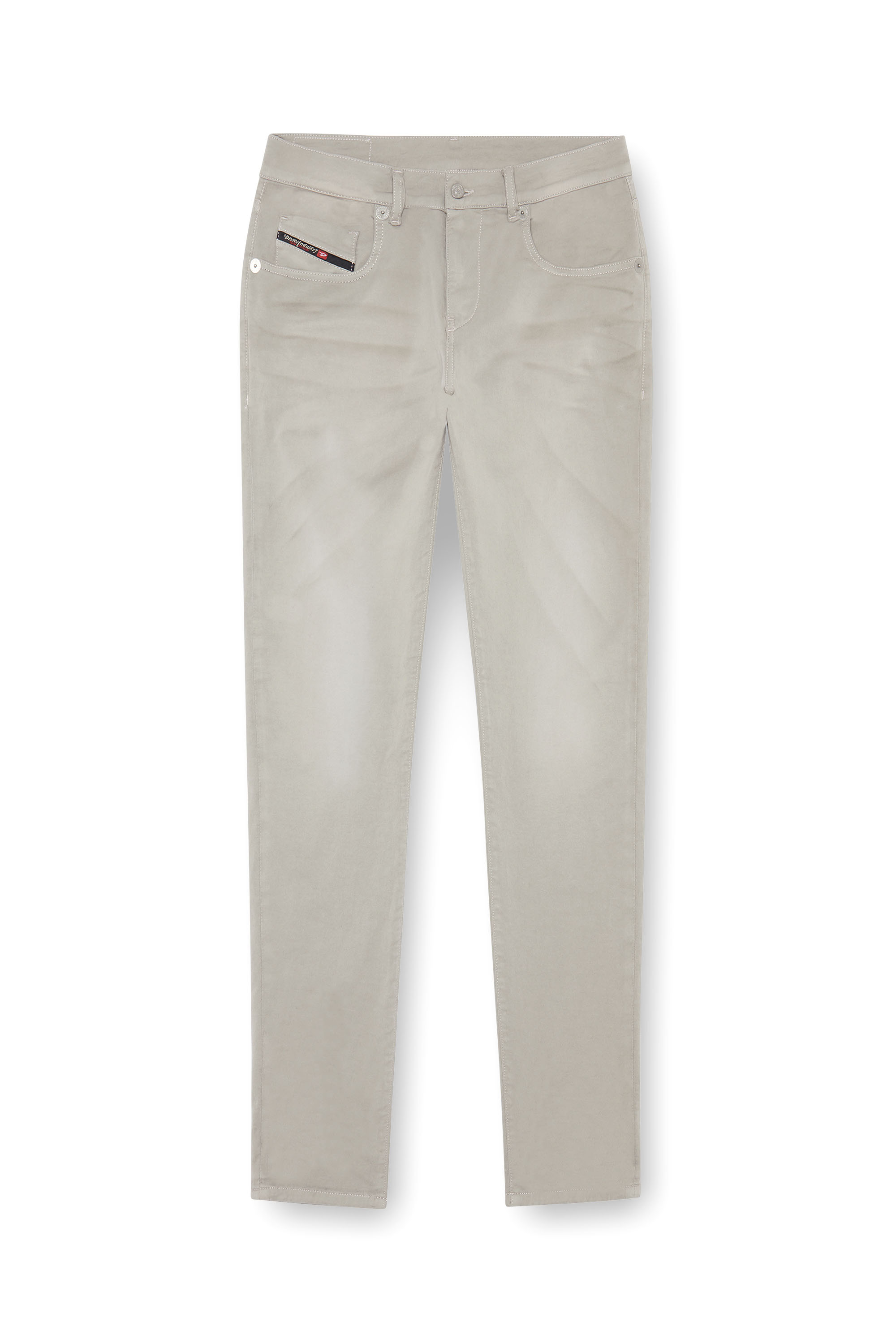Diesel - Slim 2060 D-Strukt Joggjeans® 0670M Homme, Gris Clair - Image 3